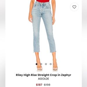 Agolde Jeans Riley High Rise